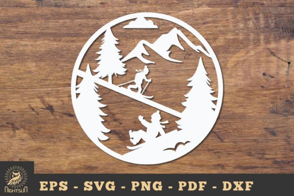 Download Go Ice Skating Papercut SVG - Ice skating Collection