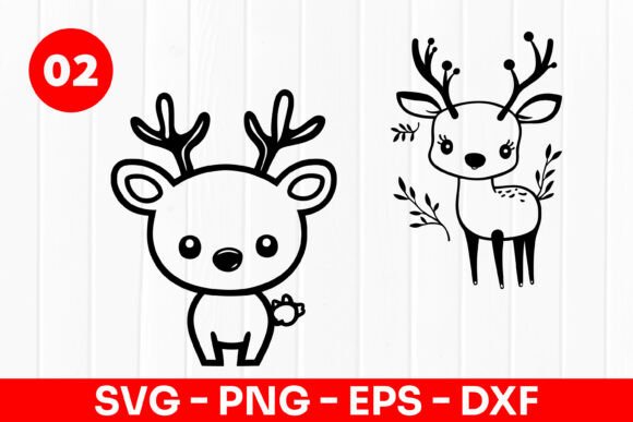 Download Cute Deer Cartoon Baby Forest Animal SVG - Forest animal svg Collection