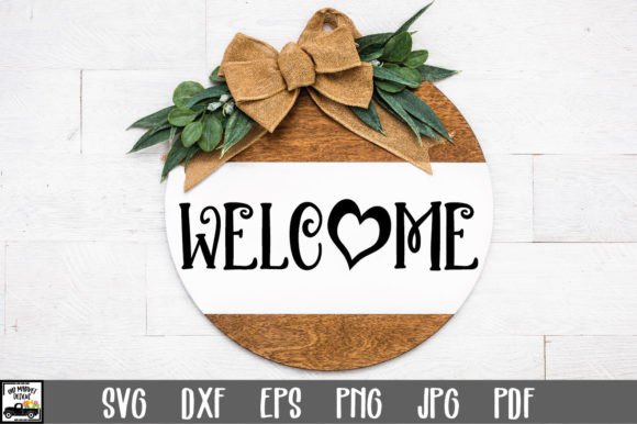 Download Valentine's Day Welcome Sign SVG File - Premium Resources