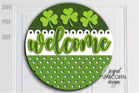 Download St Patrick's Day Welcome Sign SVG File - Premium Bundle